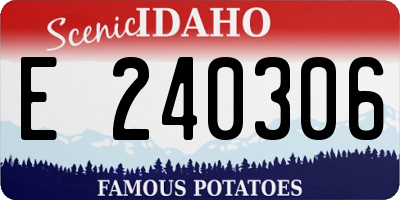 ID license plate E240306
