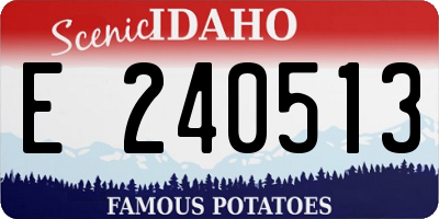 ID license plate E240513