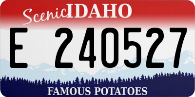 ID license plate E240527