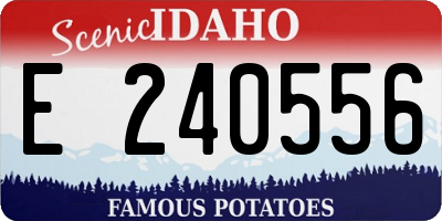 ID license plate E240556
