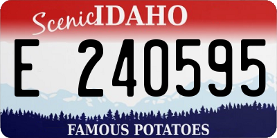 ID license plate E240595