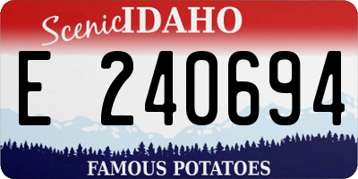 ID license plate E240694