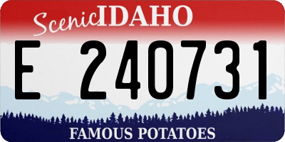 ID license plate E240731