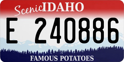 ID license plate E240886