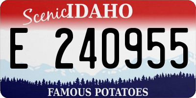 ID license plate E240955