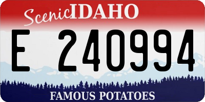 ID license plate E240994