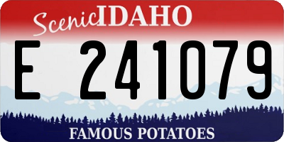 ID license plate E241079