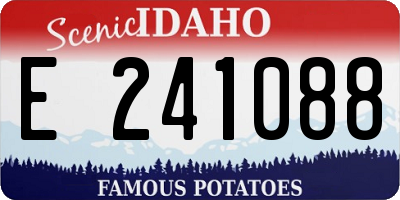 ID license plate E241088