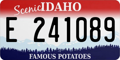 ID license plate E241089