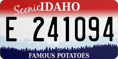 ID license plate E241094