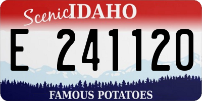 ID license plate E241120