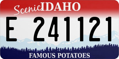 ID license plate E241121