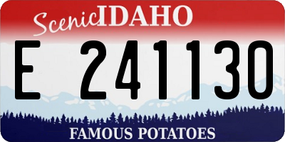 ID license plate E241130