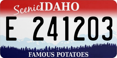 ID license plate E241203