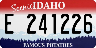 ID license plate E241226