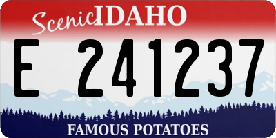 ID license plate E241237
