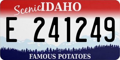 ID license plate E241249