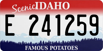 ID license plate E241259