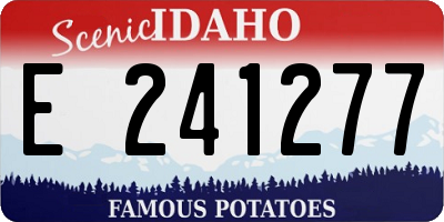 ID license plate E241277