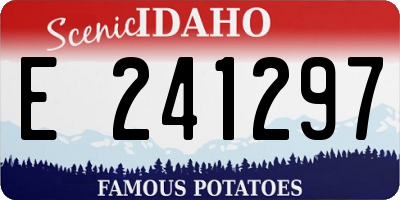 ID license plate E241297