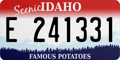 ID license plate E241331