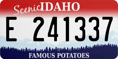 ID license plate E241337