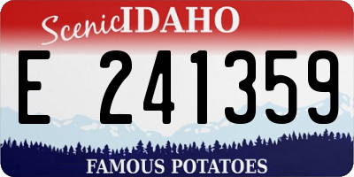 ID license plate E241359