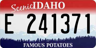 ID license plate E241371