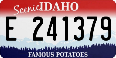 ID license plate E241379
