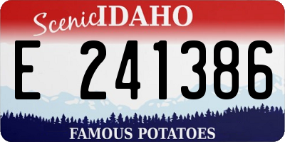 ID license plate E241386