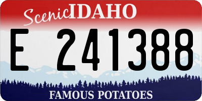 ID license plate E241388