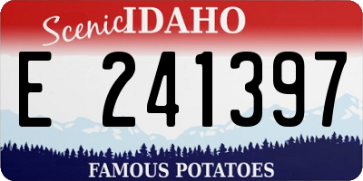 ID license plate E241397
