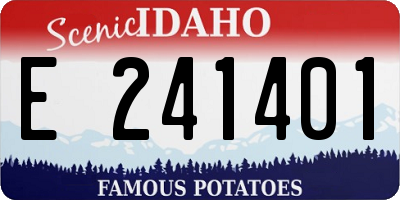 ID license plate E241401