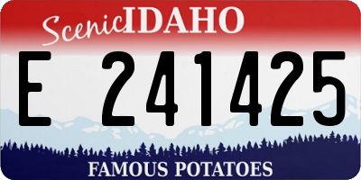 ID license plate E241425