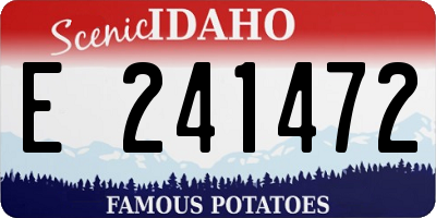 ID license plate E241472