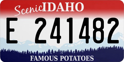 ID license plate E241482