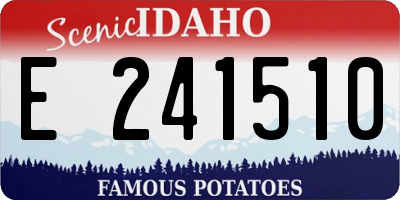 ID license plate E241510