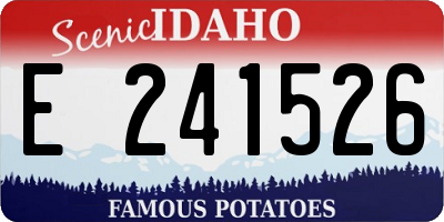 ID license plate E241526
