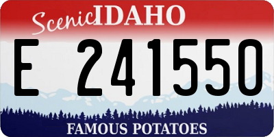 ID license plate E241550