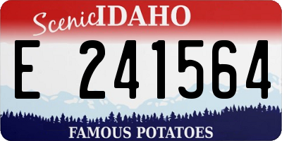 ID license plate E241564