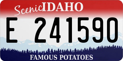 ID license plate E241590