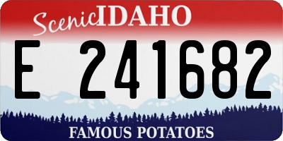 ID license plate E241682