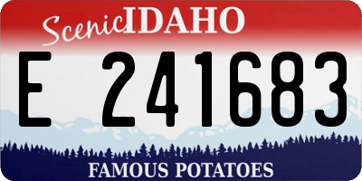 ID license plate E241683