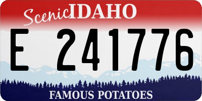 ID license plate E241776