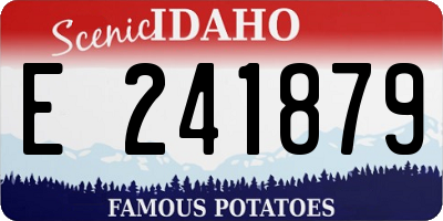 ID license plate E241879