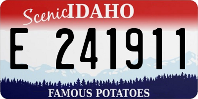 ID license plate E241911