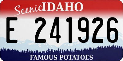 ID license plate E241926