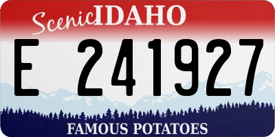 ID license plate E241927