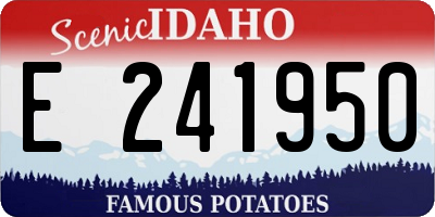 ID license plate E241950