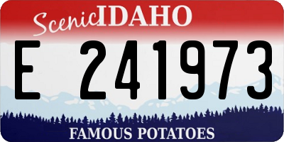 ID license plate E241973